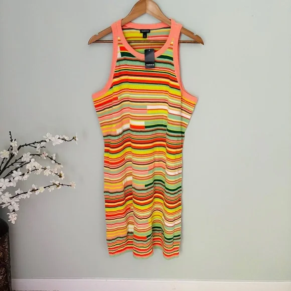 Torrid Mini Crochet Tank Dress NWT Size 2X - Picture 4 of 5